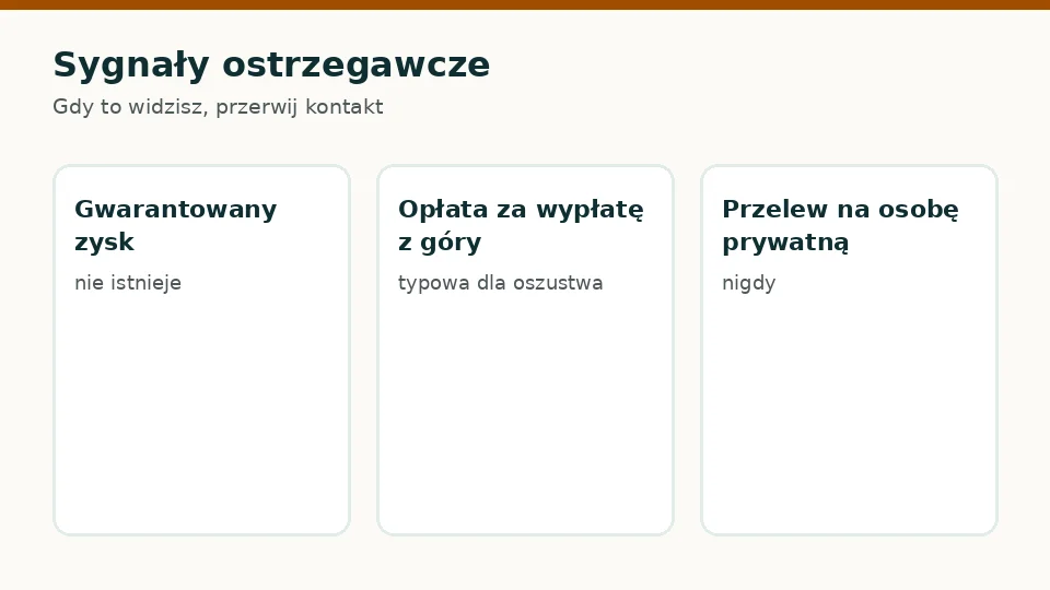 Sygnały ostrzegawcze